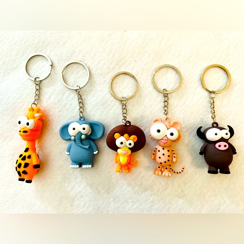 Animated keychain collection 5 set